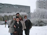 Guided Tour about the history and presence of Berlin for Amal Mekouar and friends, organized by Humboldt Tours Berlin, given by Hilmar H. Werner. Background of most of the pictures is the Jewish Museum Berlin.