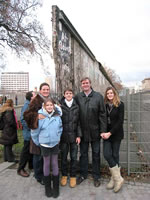 This is a foto from a private guided tour given by the guide Hilmar H. Werner for Humboldt Tours Berlin. It was about the history and presence of Berlin. Here you see us in front of a remnant of the Berlin Wall (Berliner Mauer) close to the 'Topography of Terror' ('Topographie des Terrors'), i.e. the site of the main institutions of Nazi-Terror (SS, Gestapo, SD, RSHA), where people like Heinrich Himmler, Reinhard Heydrich and Ernst Kaltenbrunner were planning the Holocaust.